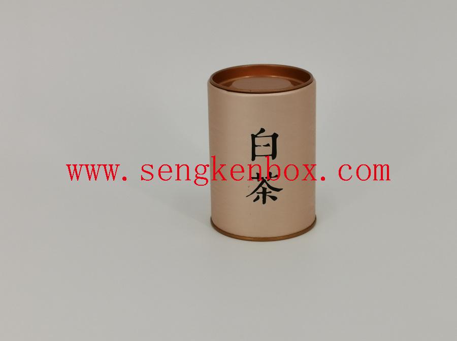 Rolled Edge Tea Packaging Paper Cans