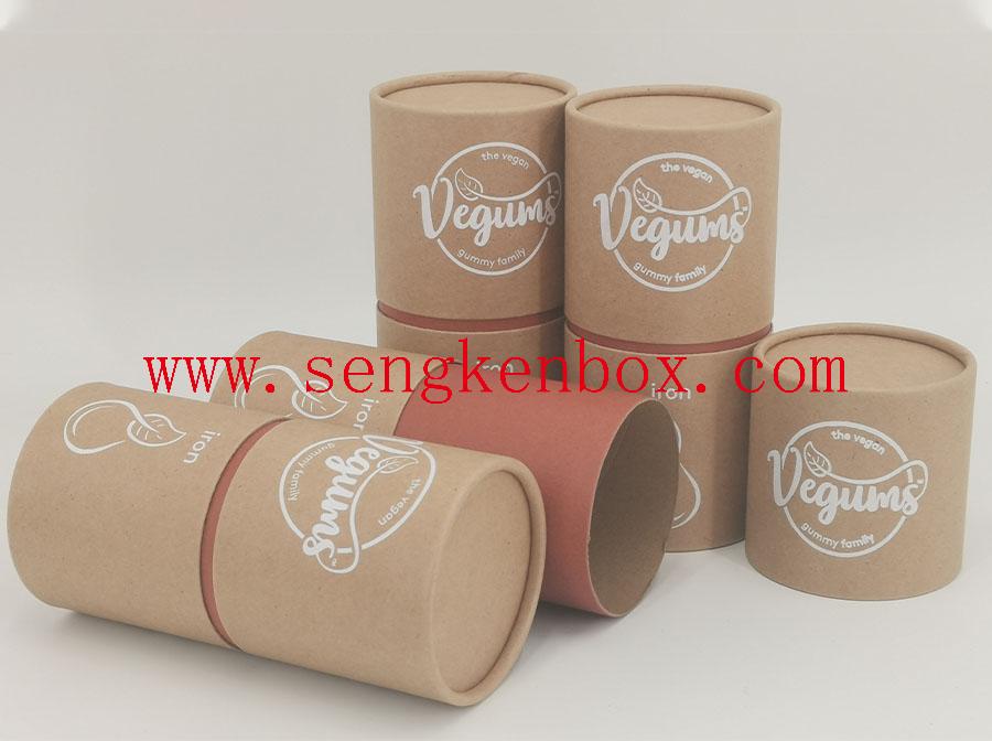 Custom Paper Packaging Tube Gift Box With Lid