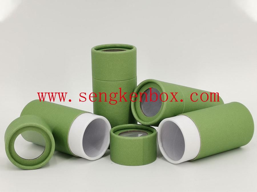 Paper Canister with Green Neck