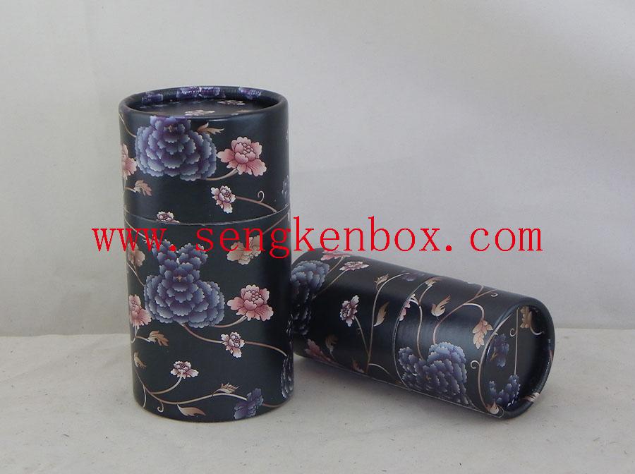 Black Cylinder Paper Tube Packaging