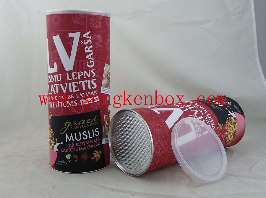 Muesli Fruits Packaging Paper Tube