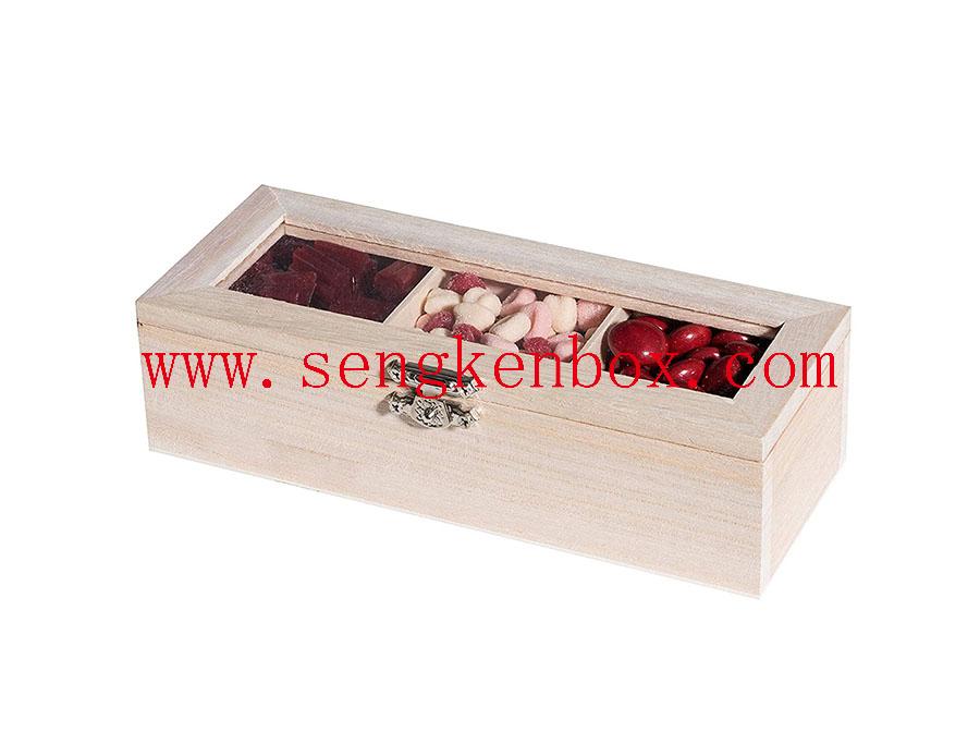 Wooden Box Packaging With Metal Clasp