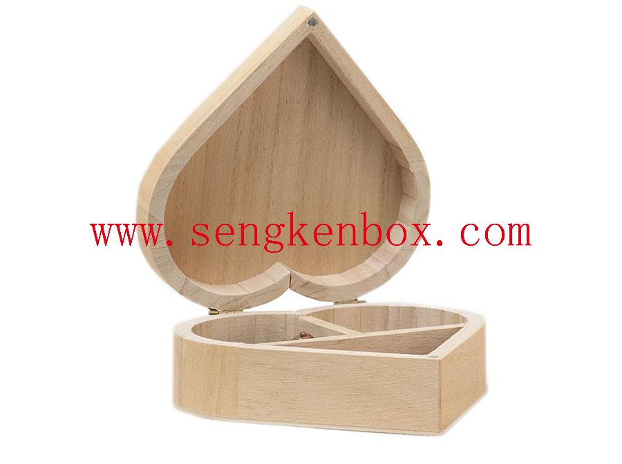 Clamshell Ferromagnetic Packaging Wooden Box