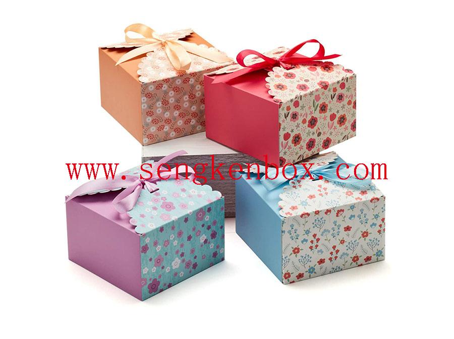 Ribbon Binding Foldable Gift Paper Box