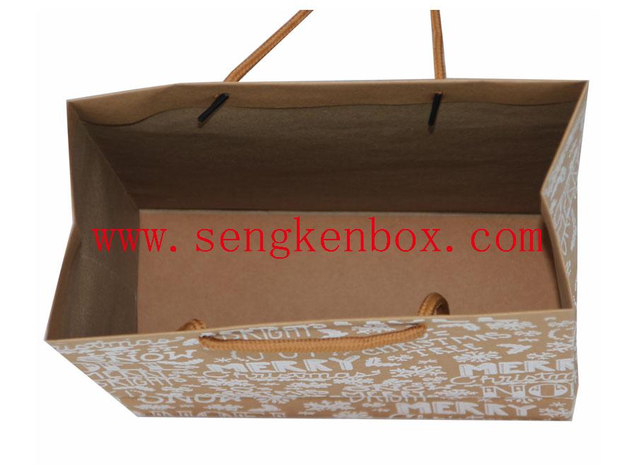 Paper Bag With Letter Pattern