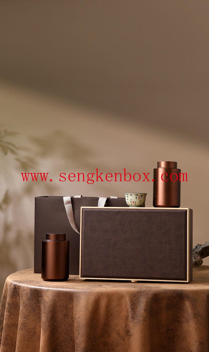 Leather Tea Packaging Box