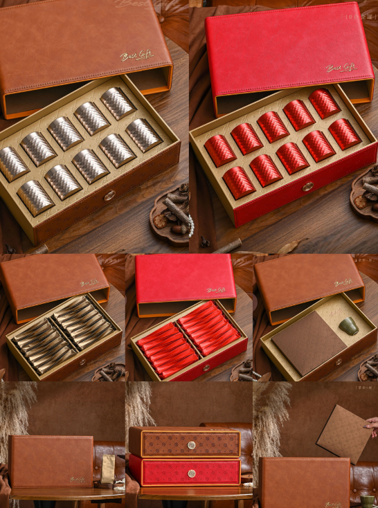 Faux Leather Tea Packaging