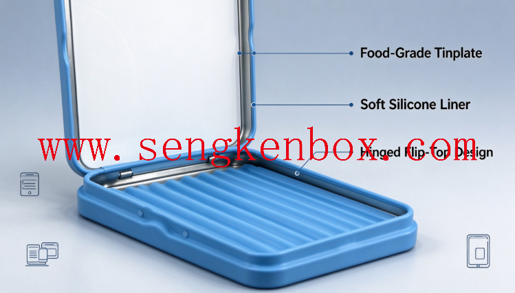 Fingerprint resistant matte tin case