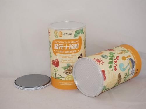 Nutrition Parridge Packaging Paper Cans