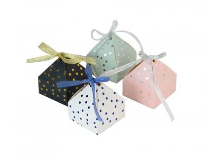 Dot Paper Box With Silk Straps