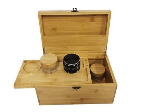Bamboo Wooden Herb Stash Storage Box