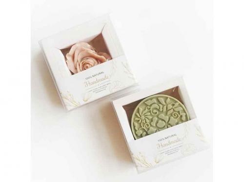 Fashion Attractive Design Rose Soap Paper Box