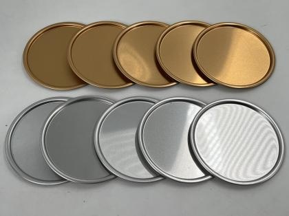 Round Flat Aluminum Caps