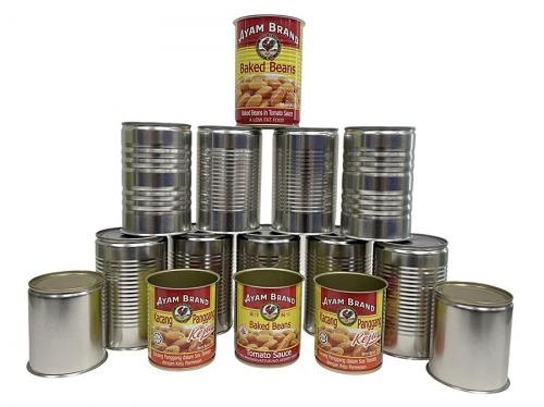 OEM و ODM Round Food Grade Tin Can with Easy Open Lid للبيع