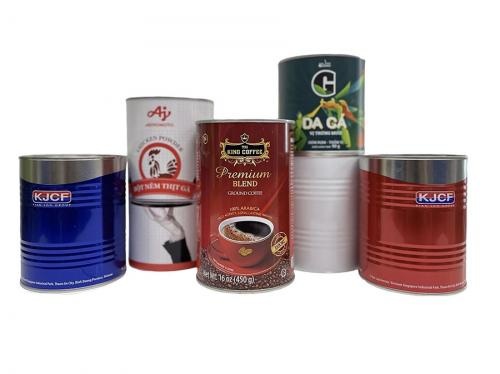 OEM و ODM Seal Coffee Beans Packaging Tin Can with Easy Open Lid للبيع