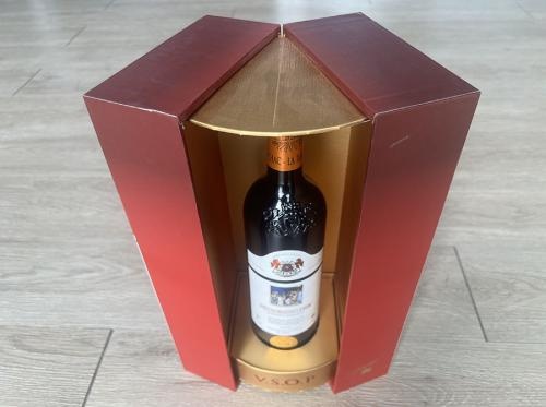 OEM و ODM double opening wine packaging gift boxes للبيع