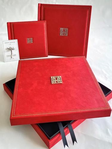OEM و ODM High quality Chinese handcrafted exquisite photo album with gift box للبيع