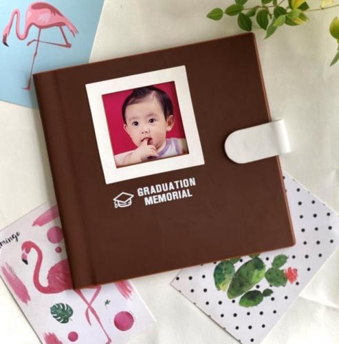 OEM و ODM Custom children's photo album with magnet upper cover للبيع