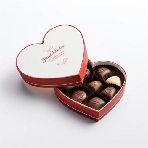 OEM و ODM Heart beart shaped chocolates gift boxes for Valentine's Day للبيع