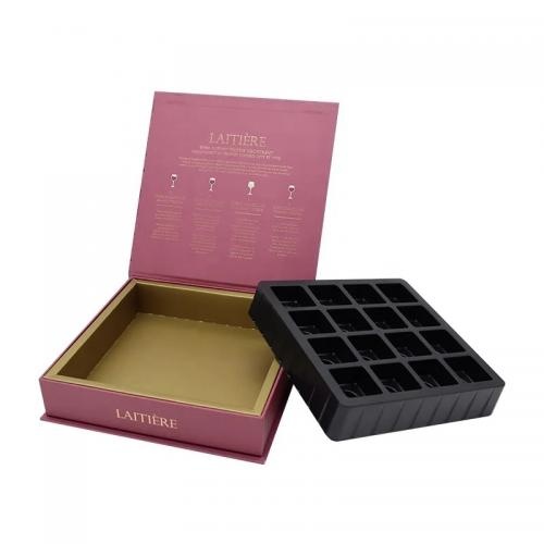 OEM و ODM Custom high-end chocolate gift box with plastic tray للبيع