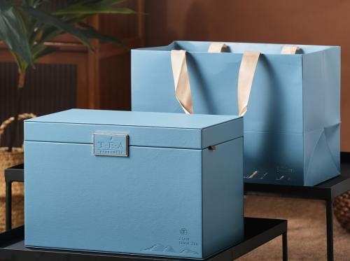 OEM و ODM Custom PU Leather Gift Box Luxury Tea Leather Packaging Box للبيع