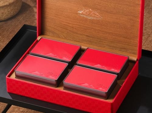 OEM و ODM Luxury Gift PackagingPU Box Portable Leather Tea Boxes With للبيع
