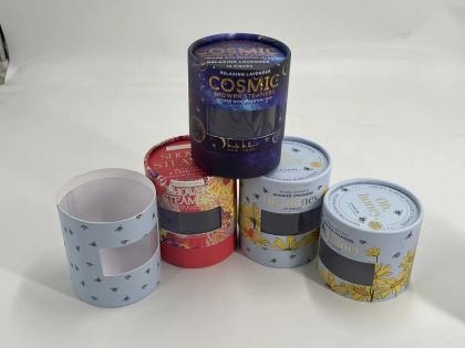 OEM و ODM Round Paper Can Kraft Paper Tea Food Cosmetics Packaging Creative Paper Tube للبيع